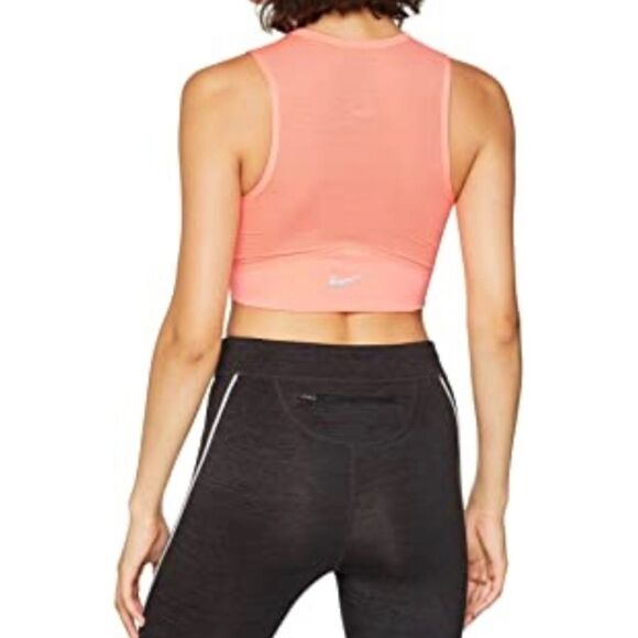 Nike Miler Crop Mesh Running Tank- Size Medium - Picture 2 of 10